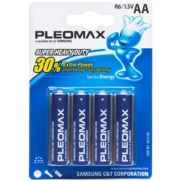Батарейка Samsung Pleomax R6-4BL