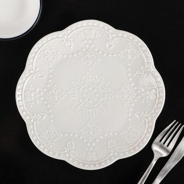 Тарелка десертная «Винтаж», d=20,5 см, цвет белый