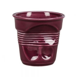 Чашка для капучино Barista "мятая" 225 мл фиолетовая, h 8,5 см