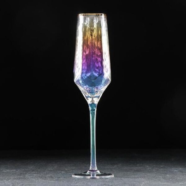 Бокал для шампанского «Дарио», 180 мл, цвет перламутровый